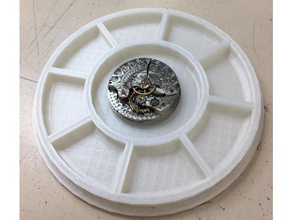 multi compartment tray lid watch repair tool tools horology movement watchmaking 3d print model - Mito3D