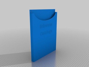 schwans catalog holder-wip organization catalogs 3d print model - Mito3D