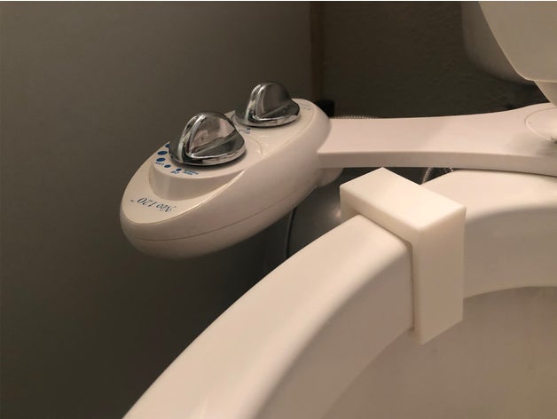 sanita bidé pára-choques v 11 - clip-on casa de banho clipe riser wc assento sanitário 3D print model - Mito3D