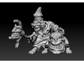 mantar şaman hayvan koruma oyuncaklar ve oyunlar ageofsigmar gloomspite gitz cin squig warhammer 3d print model - Mito3D