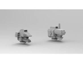 robo-menino de peixe alternativo cabeças brinquedos & games 40k crise terno robô scifi tau warhammer 3d print model - Mito3D