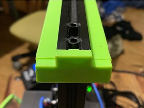 8mm led strip double cap ender 3 printer ender3 light leds bar 3d print model - Mito3D