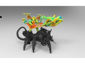 el pánico ruidoso tarro de la cabeza discoteca juguetes y accesorios juego 28mm caos csm miniatura scifi wargaming 3d print model - Mito3D