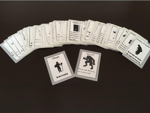 werewolf game games card cards mafia throwing 3d print model - Mito3D
