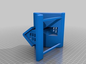 animal crossing house remix passage à niveau le rideau rail de arrêter bouchon maison 3d print model - Mito3D