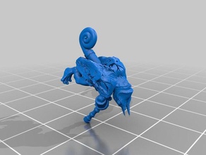 camaleão assassino jogos proxy miniaturas seraphon 3d print model - Mito3D