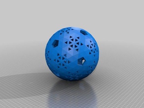 geodesic6vsphere 1 2 1000 15 17 28 1100 arte da matemática cúpula geodésica esfera 3d print model - Mito3D