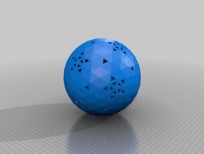 geodesic5vsphere 1 2 13 21 1000 0 12 24 1100 Mathe-Kunst dome geodätische sphere 3d print model - Mito3D