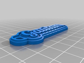 gautam new keychains customized 3d print model - Mito3D