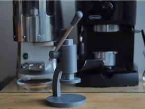 mechanical coffee tamper kitchen & dining espresso machine 3d print model - Mito3D