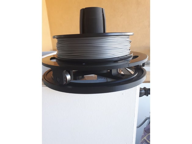 suporte bobine horizontal 3D print model - Mito3D