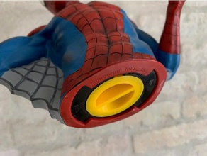 spiderman marvel sparschwein Deckel Spielzeug & game Zubehör 3d print model - Mito3D