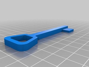 fake key decor architecture curtain rail stop stopper 3d print model - Mito3D