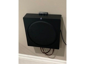 sonos amp wall bracket household speaker mount 3d print model - Mito3D