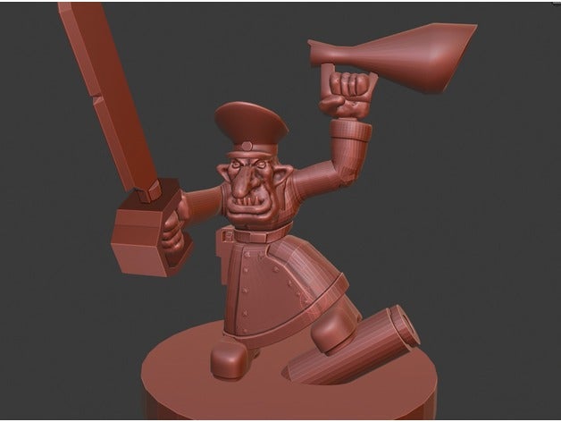 goblin commander modelli 3D print model - Mito3D
