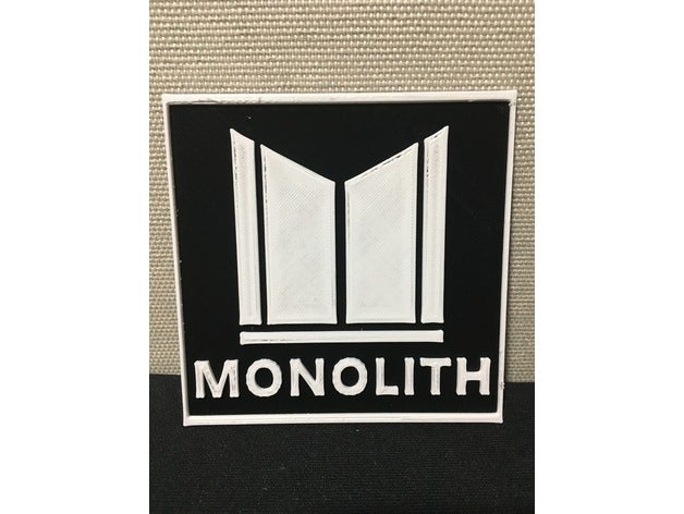 monoprice monolith Zeichen Schilder & logos audio home cinema theater 3D print model - Mito3D