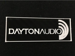 dayton audio sign signs & logos home cinema theater plaque 3d print model - Mito3D
