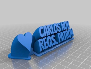 carlos9 office kundengebundene 3d print model - Mito3D