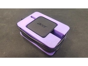 acer chargeur envelopper 2n1 & chromebook ordinateur câble support de la gestion des câbles le portable orginizer 3d print model - Mito3D