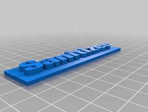 desinfectante signos y logotipos personalizado 3d print model - Mito3D