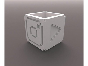 cube sozialen Medien Container facebook instagram media pot pote sozial die whatsapp youtube 3d print model - Mito3D