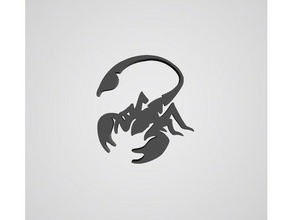logo escorpi n les signes et logos escorpion 3d print model - Mito3D