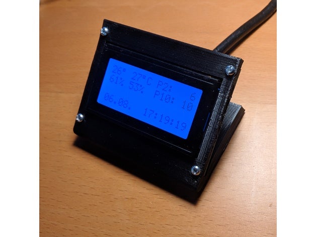 lcd-1604 stand - Elektronik lcd-Gehäuse lcd-Anzeige lcd-Halter lcd-Halterung 3D print model - Mito3D