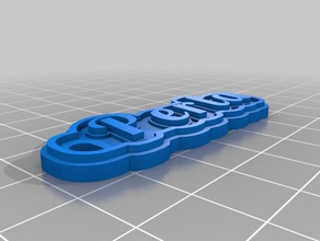 perla keychains customized 3d print model - Mito3D