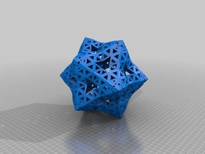 convexgeodesic5vsphere 1 2 12 13 1100 0 5000 math art aster geodesic sphere star 3d print model - Mito3D