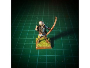 mm archer hiçbir destekler oyunlar bowman zırh dnd fantezi kahraman knight longbow Ortaçağ rpg asker masa üstü warhammer 3d print model - Mito3D