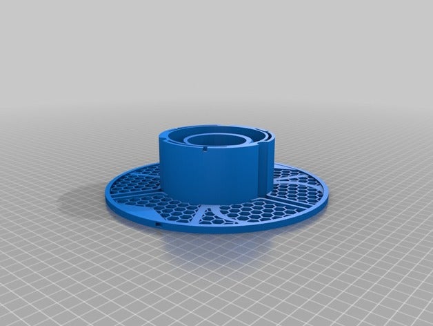 masterspool v4 honecomb 3d printer accessories architecture curtain stopper spool 3D print model - Mito3D