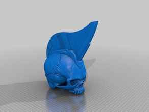 yondu skull 3d printing blue galaxy guardians man 3d print model - Mito3D