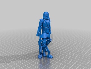 star wars clone commander neyo juegos y juguetes figura de acción 3d print model - Mito3D