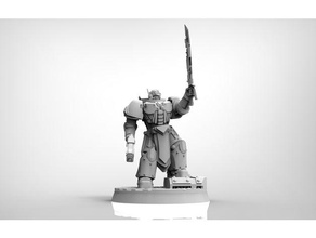battle brother - champion toys & games gdf grim dark future 3d print model - Mito3D