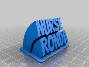 nurse rhonda office kundengebundene 3d print model - Mito3D