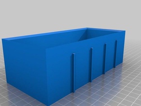 my customized interlocking drawer divider containers 3d print model - Mito3D