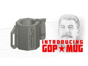 gop tasse modèles ak de la barrière latérale gopnik mug 3d print model - Mito3D
