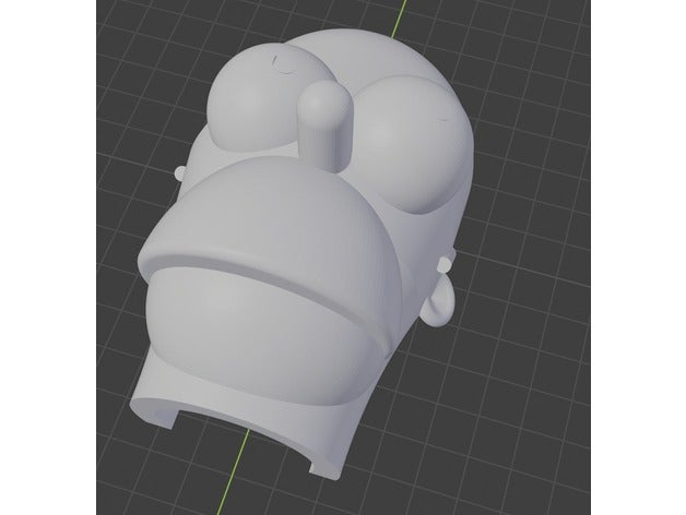 gigante lego homer simpson testa titolare di carta igienica bagno personaggio anime architettura 3D print model - Mito3D
