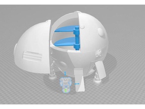 de l'union la classe dropship l'intérieur jouets & jeux battletech mechwarrior 3d print model - Mito3D