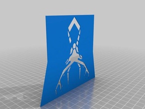 deer stencil 2d art anime character architecture 3d print model - Mito3D