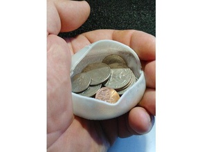flexible de poche pièce monnaie pochette en tpu l'organisation le détenteur la sachet pièces un porte-monnaie organisateur 3d print model - Mito3D