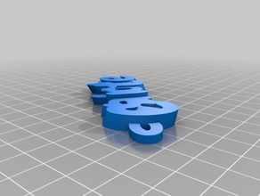 charlotte keychains customized 3d print model - Mito3D