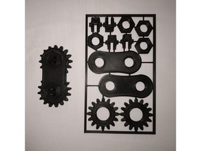 fidget gear gift card mechanical toys business gears 3d print model - Mito3D