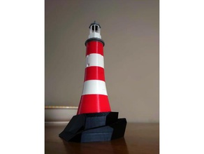 smeaton's tower lighthouse buildings & structures architecture curtain stopper 3d print model - Mito3D
