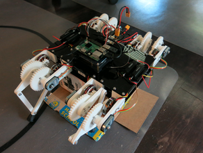 lorcan quadruped robot robotics brushless odrive 3d print model - Mito3D