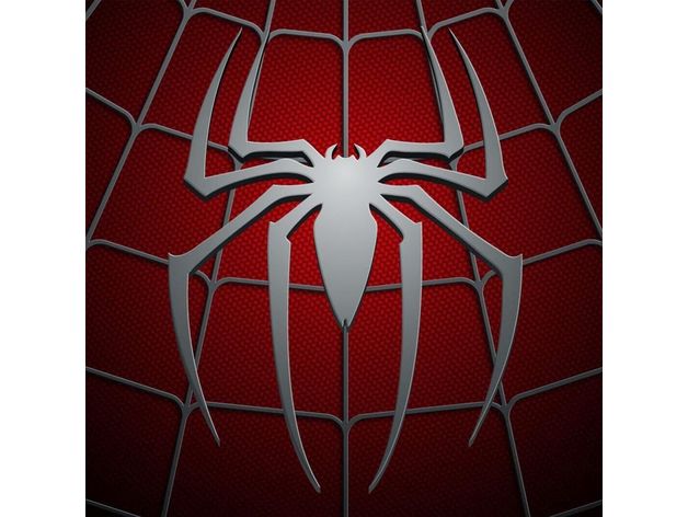 logo de spiderman - hombre ara signos y logotipos el logotipo 3D print model - Mito3D