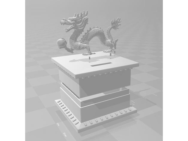 dragon savingsbox - Zubehör 3D print model - Mito3D