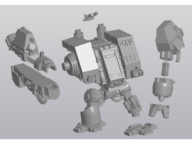 garin est dreadnought ver2019 jouets & accessoires de jeux 40k 3D print model - Mito3D
