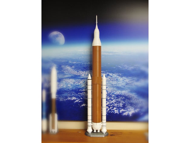 sls de la nasa bloque ib tripulación 1 200 escala vehículos block1b blockib 1b cohete los cohetes el espacio sistema lanzamiento 3D print model - Mito3D