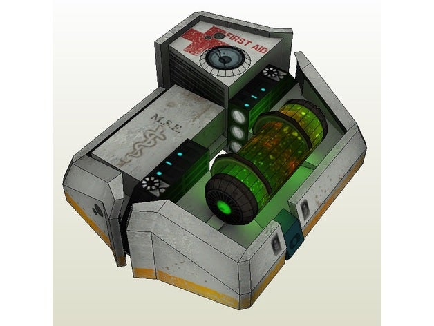 combinar primeiros socorros half-life 2 jogos black mesa kit de gordon freeman hev metade da vida origem vapor válvula 3D print model - Mito3D